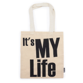 10x Ikonická Základní Taška - IT\'s MY LIFE - (40x36cm) - Přírodní 4oz