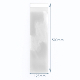 500x Polypropylenové Uzavíratelné Sáčky 125x500mm