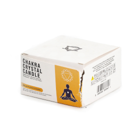 Čakrová Krystalová Svíčka - Solar Plexus Chakra