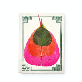 Střední Lokta Zápisník - Bodhi List (15x12cm) - 45 listů (různé)
