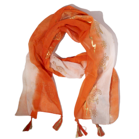 Nomad Sari  - Letní Šátek -  180x50cm - Želva - Korál