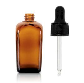 140x 10ml Jantarová Skleněná Alchymistická Lahvička s Pipetou