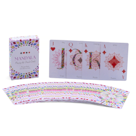 10x Hrací a Věštecké Karty Mandala - Kaleidoskopická Symetrie