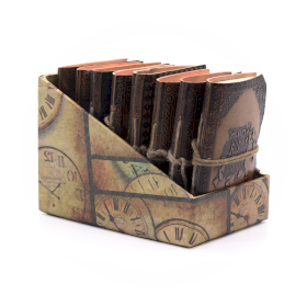 8x Různé Malé Esoterické Kožené Zápisníky (4x3