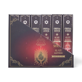 12x Vonné Tyčinky s Červeným Achátem - Šafrán