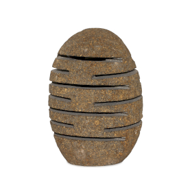 Přírodní Svícen z Říčného Kamene - Stojící Kámen s Výřezem (10x13x22cm)