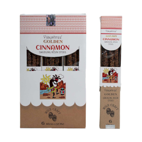 12x 30g Golden Skořice Pryskyřičné Vonné Tyčinky (6s)