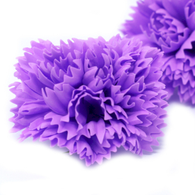 50x Mýdlové Květy - Karafiát - Fialový