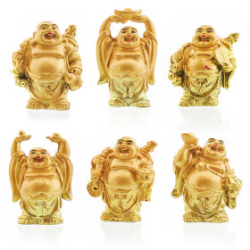 Feng Shui Figurky - Pryskyřice - 6 smějících se Buddhů