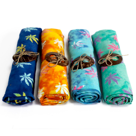 4x Bali Sarong - Tropické Listy (4 Různé Barvy)