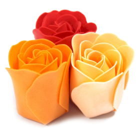 3x Sada 9 Mýdlových Květů - Broskvové Růže