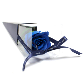6x Mýdlový Květ - Modrá Růže