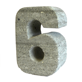 3x Žulový Svícen - Číslo 6