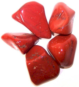 24x Vzácné Kameny - 24 ks - Jaspis - Červený