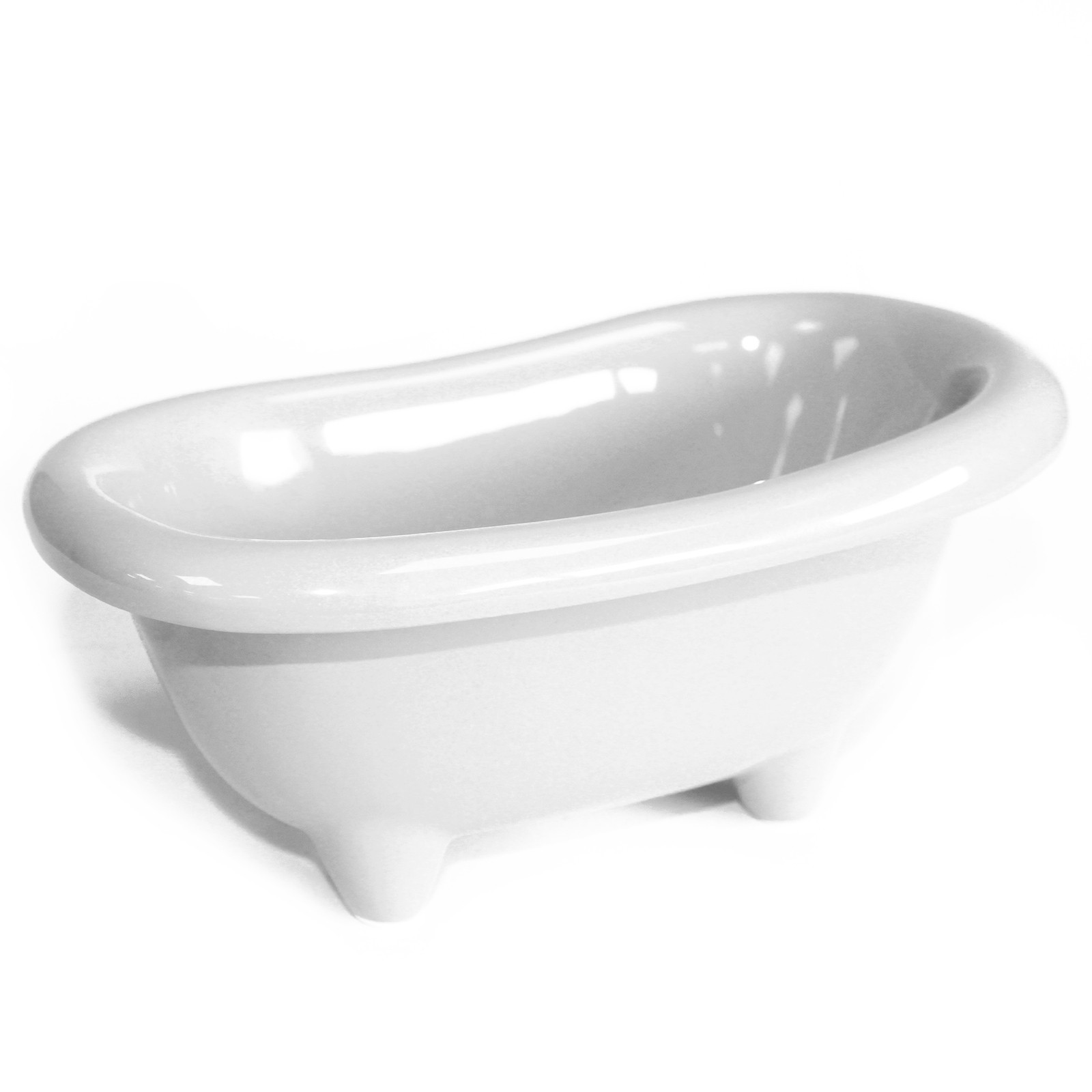 Keramická mini vanička - Bílá (4 ks)