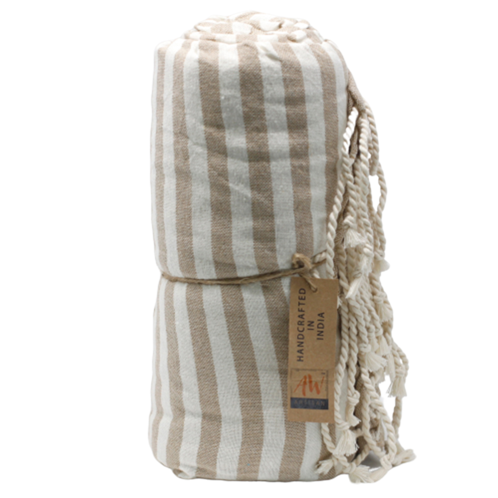 Bavlněný plážový ručník - 100x180 cm - Pískový