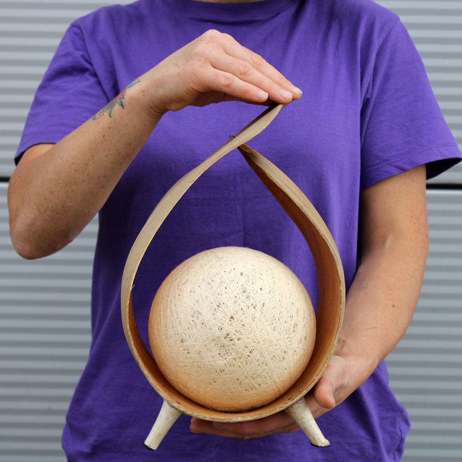 Přírodní kokosová lampa - Přírodní