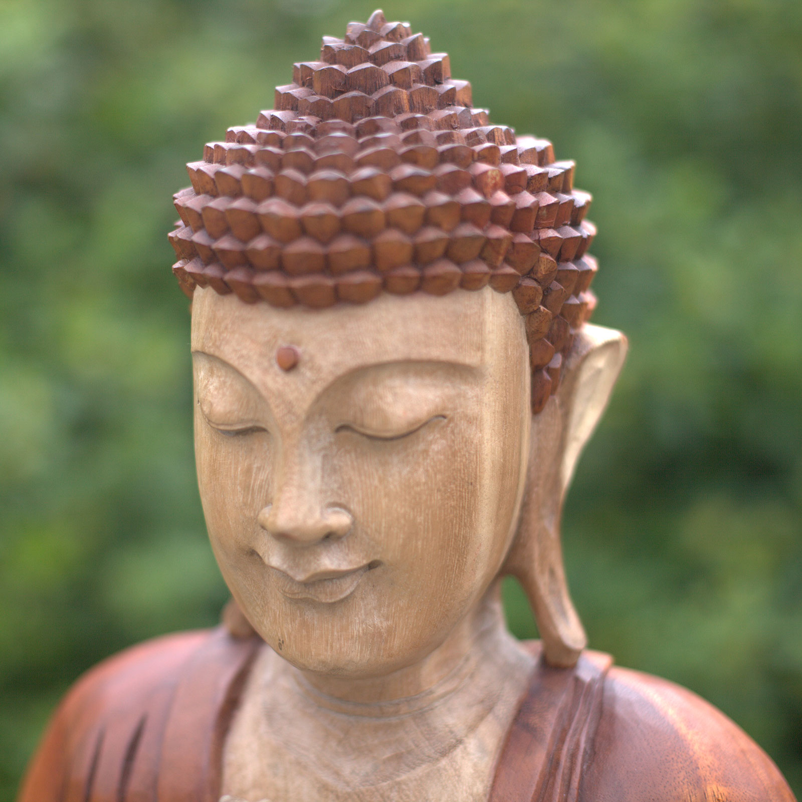 Ručně vyřezávaná socha Buddhy - Učící přenos - 30 cm