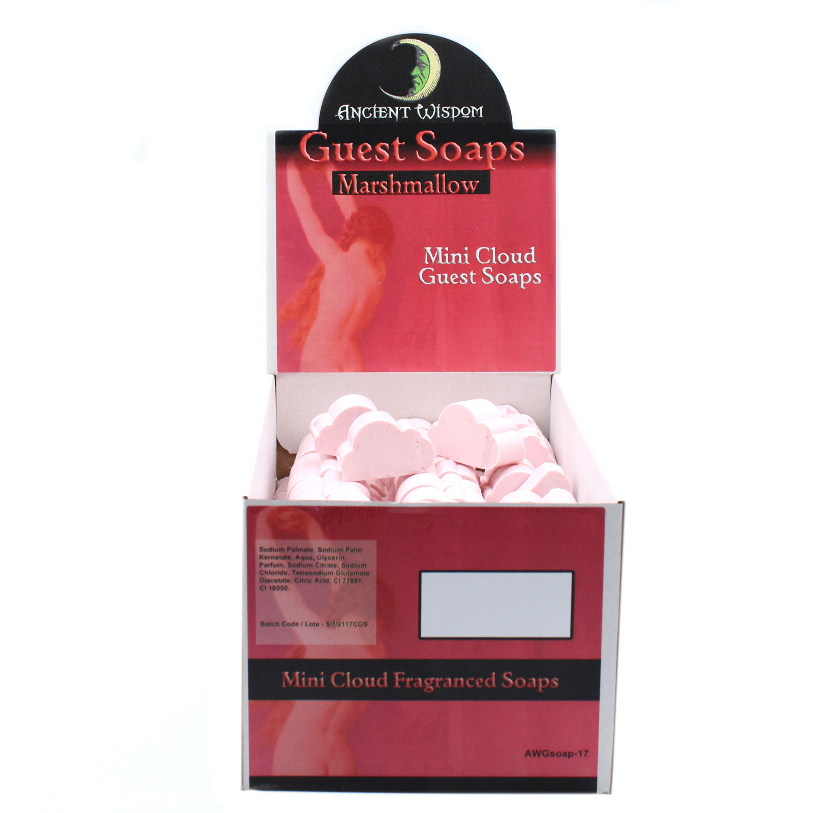 růžové mýdla pro hosty - Oblak - Marshmallow (108 ks)