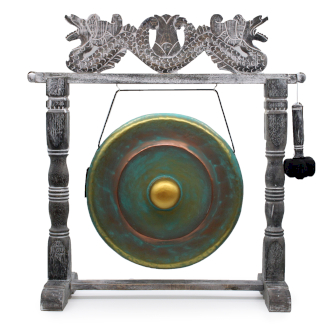 Střední gong se stojanem - 50 cm - Zelený