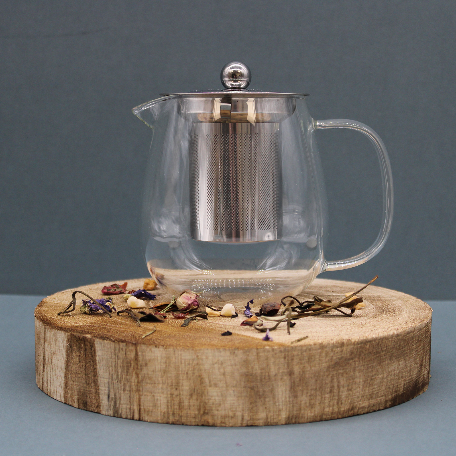 Skleněná čajové konvice s filtrem - 550ml - Moderní