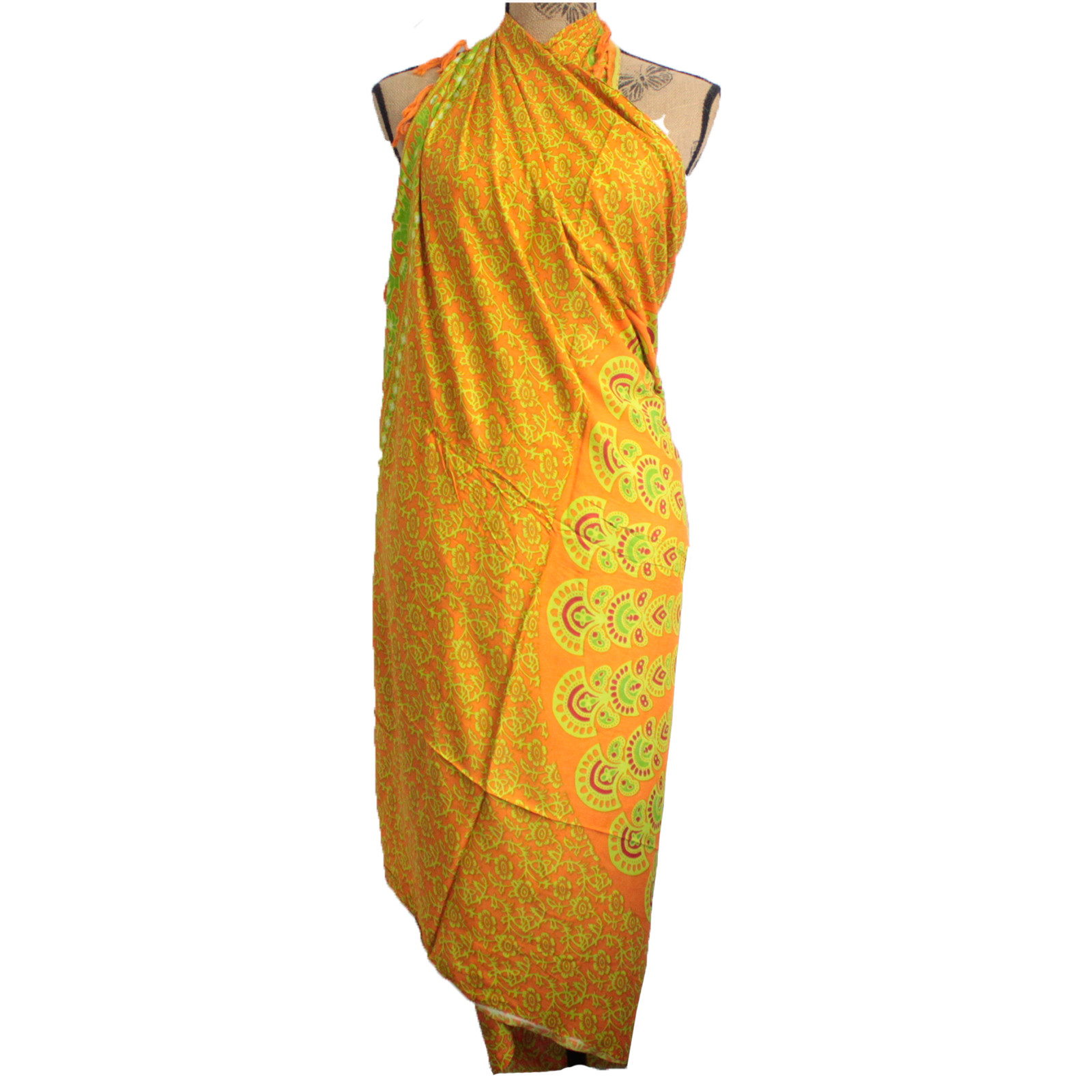 Sarong Mandala - Pomeranč & Limetka