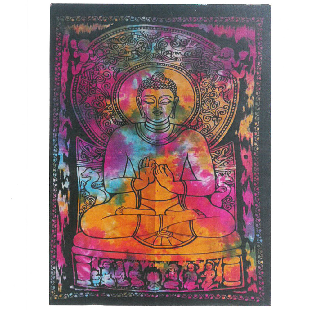 Bavlněné nástěnné závěsy - Mírumilovný Buddha